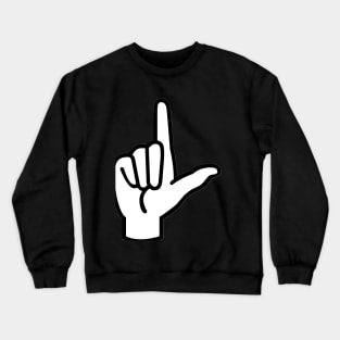 Letters asl american sign language Crewneck Sweatshirt